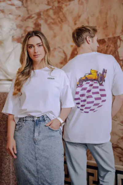 lifestyle photoGLOBAL Essential Tee - White