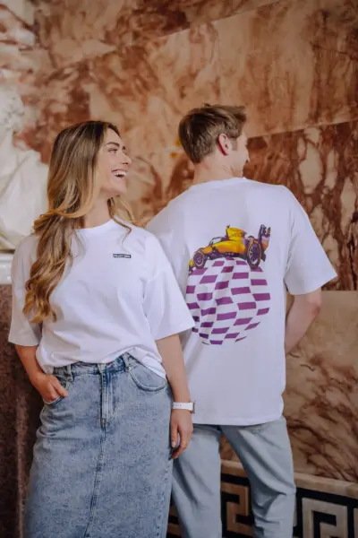 lifestyle photoGLOBAL Essential Tee - White