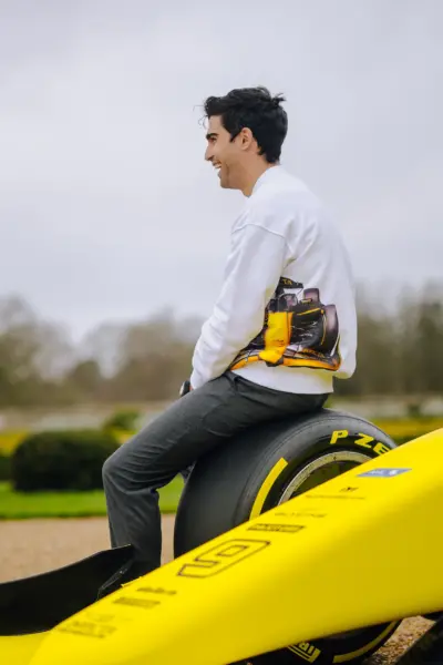 lifestyle photoLIVERY Essential Crew Neck - White